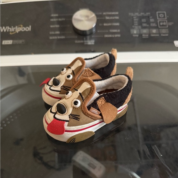 Vans Brown and Black Animal Face Sneakers - Picture 1 of 3